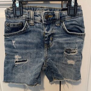 Cat & Jack Distressed Denim Shorts - Blue
